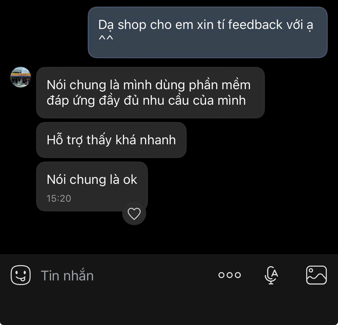 Phản hồi khách hàng MePOS