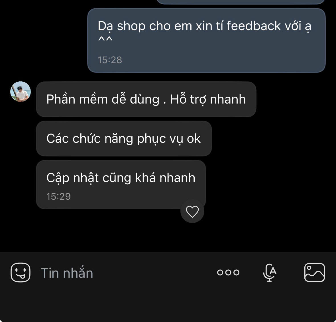 Phản hồi khách hàng MePOS